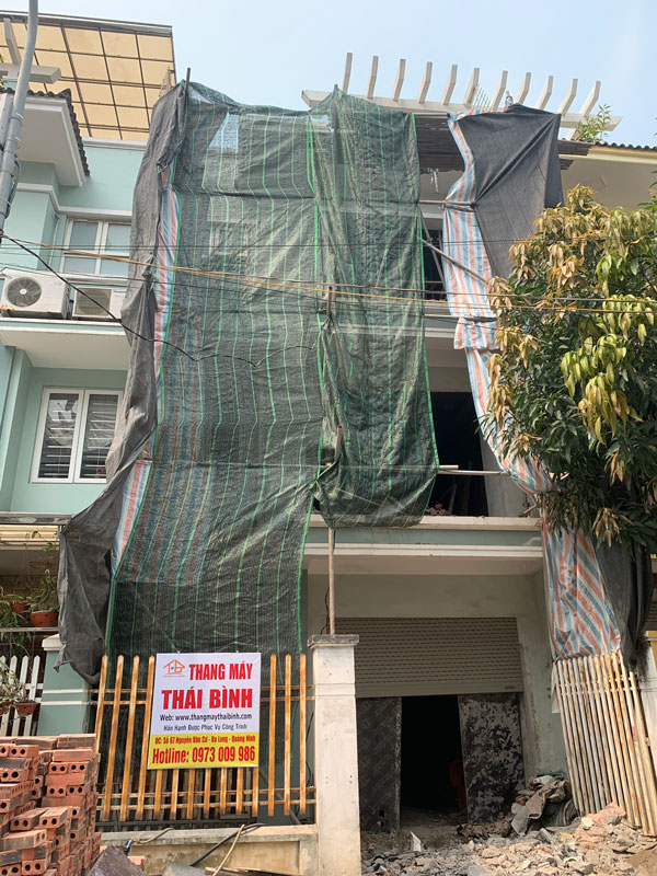 Công trình thang máy nhà anh Mạnh Hồng Hải Hạ Long