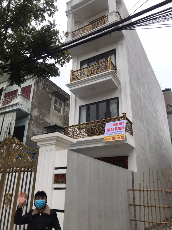 Công trình thang máy nhà chị Hiên Bảo Phúc Hải An Hải Phòng
